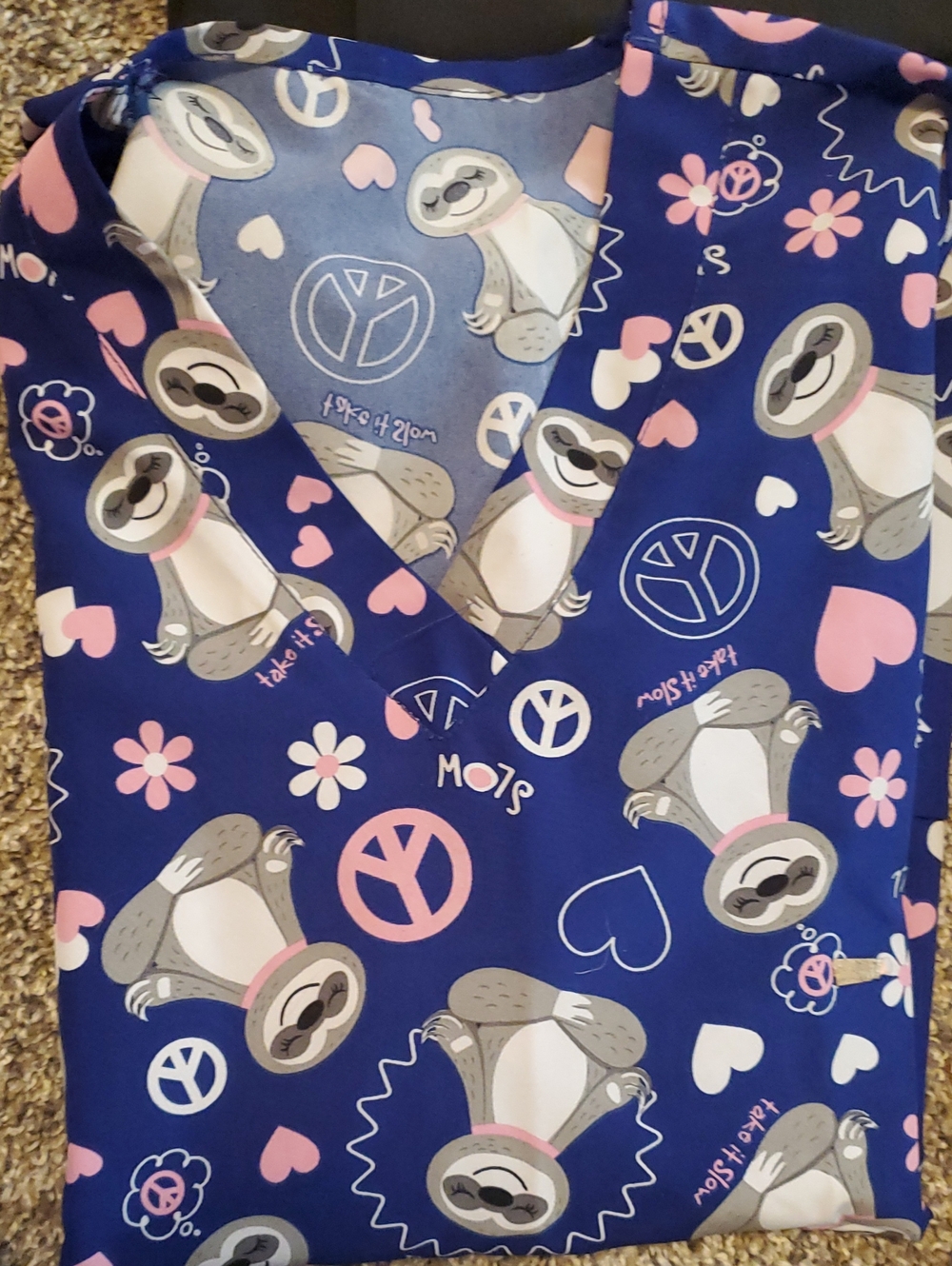Mixed Printed Scrub Tops Bundle — Floral, Animal & Holiday Prints - Picture 3 of 6